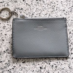 Coach Light Blue Wallet with Keychain Ring